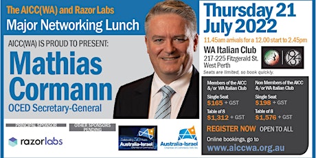 AICC(WA) and Razor Labs Major Networking Lunch tickets