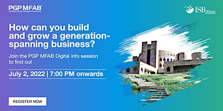 PGP MFAB ( ISB ) Family Business Digital Infosession | West tickets