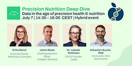 Data in the age of precision health and nutrition (Hybrid) Tickets