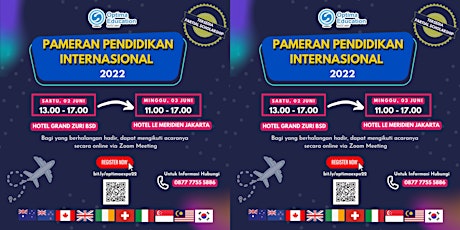 Pameran Pendidikan Internasional 2022 - Jakarta tickets