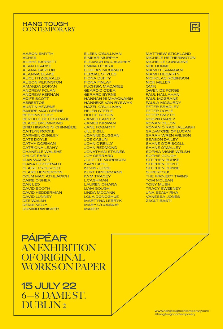 Páipéar Group Exhibition by Hang Tough Contemporary Launch Event image