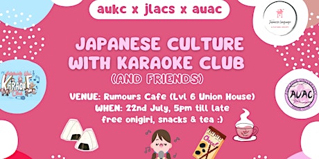 Japanese culture with Karaoke Club (and friends) tickets
