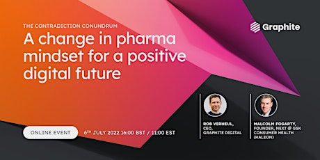A change in pharma mindset for a positive digital future tickets