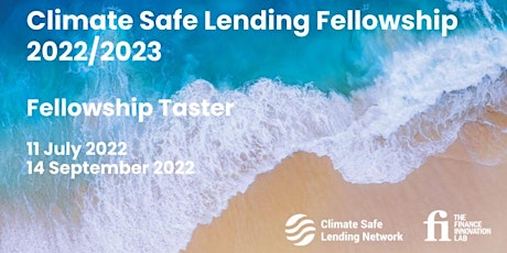Climate Safe Lending Fellowship: Taster Session tickets