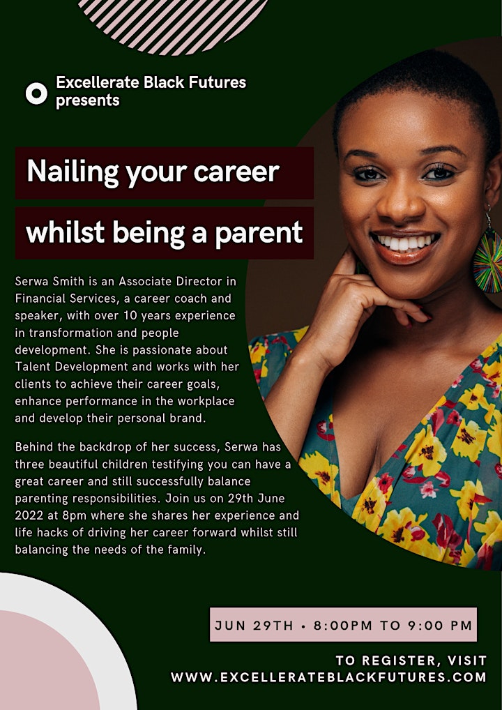 Nailing your career whilst being a parent with Serwa Smith image