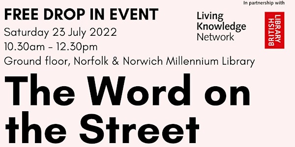The Word on the Street FREE DROP-IN EVENT
