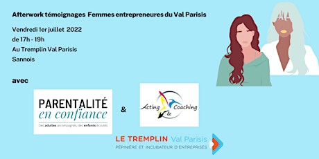 Afterwork témoignages  Femmes entrepreneures du Val Parisis billets