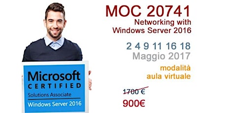 Immagine principale di Corso MOC 20741 - Networking with Windows Server 2016 