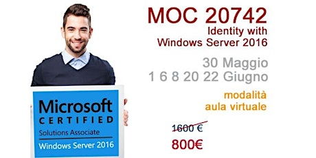 Immagine principale di Corso MOC 20742 - Identity with Windows Server 2016 