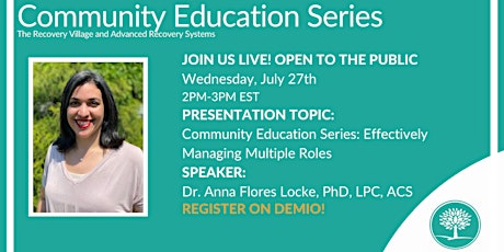 Community Education Series: Effectively Managing Multiple Roles tickets