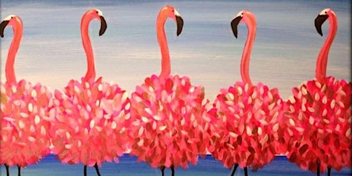 Fabulous Flamingo Friends Paint Night