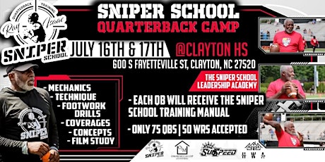 The Sniper School Quarterback Camp 2022 (2 Days) tickets
