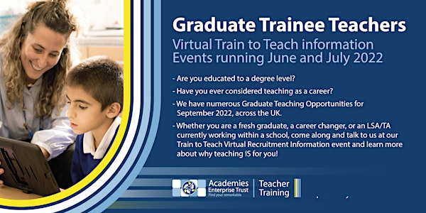 Train to teach with Academies Enterprise Trust - online recruitment event