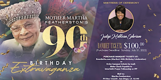 Martha's 90th Birthday Celebration