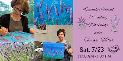 Lavender Floral Painting Workshop with Tamara Heller