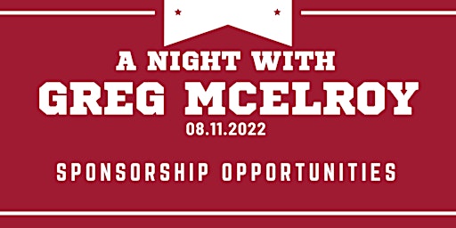 A Night with Greg McElroy - Sponsorship Opportunities