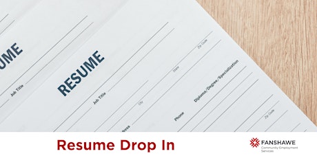 Image principale de Resume Drop In