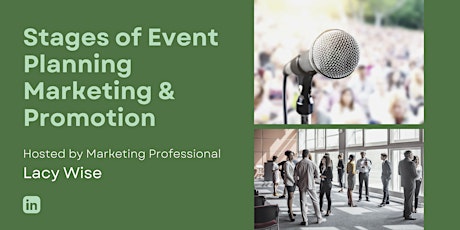 Stages of Event Planning Marketing & Promotion tickets