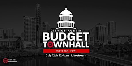 City of Austin Budget Townhall tickets