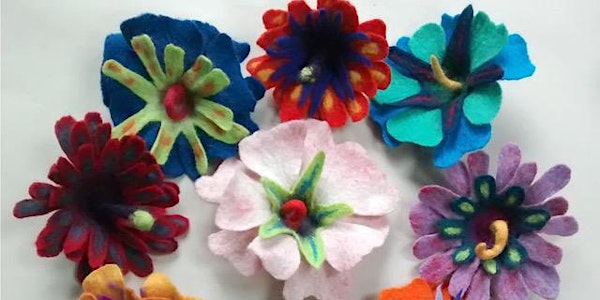 Felt flower making