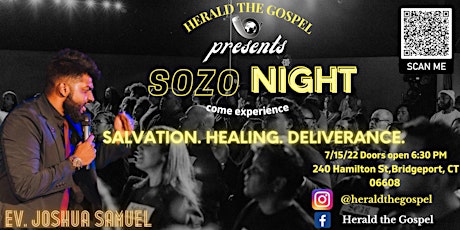 Sozo Night- A Night of Salvation,Healing and Deliverance. primary image