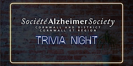 Trivia Night for Alzheimers Society tickets