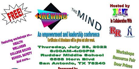 Primaire afbeelding van REWIND THE MIND: An Empowerment and Leadership Conference