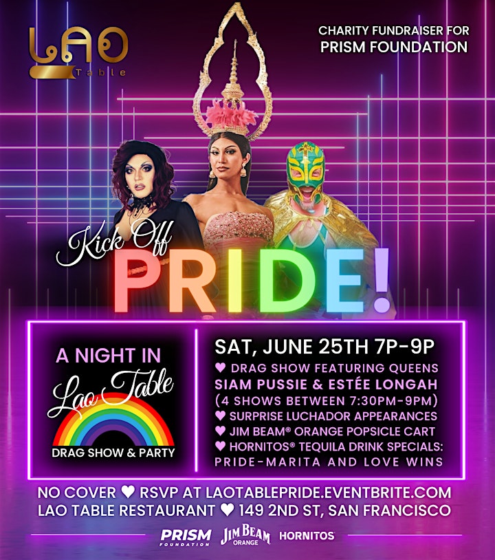 SF Pride Kick-Off | Drag Show & Party at Lao Table image
