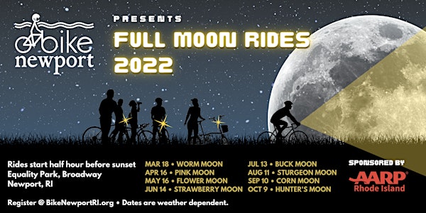 Full Moon Rides with Bike Newport, sponsored by AARP Rhode Island