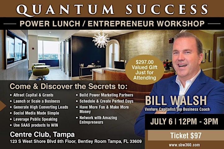 Power Lunch/Entrepreneur Workshop Tampa image