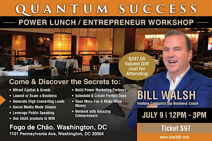 Power Lunch/Entrepreneur Workshop Washington DC image
