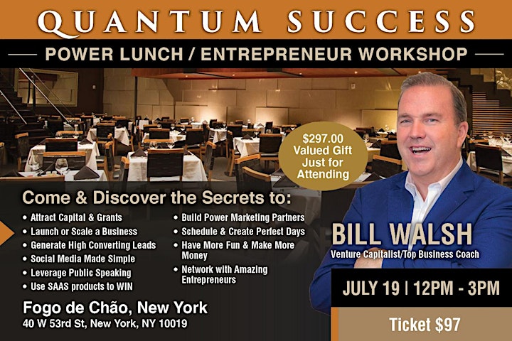 Power Lunch/Entrepreneur Workshop NYC image