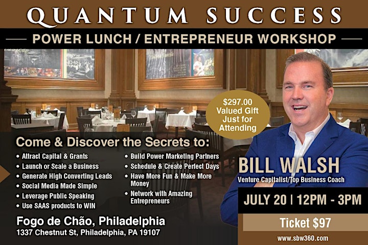 Power Lunch/Entrepreneur Workshop Philadelphia image
