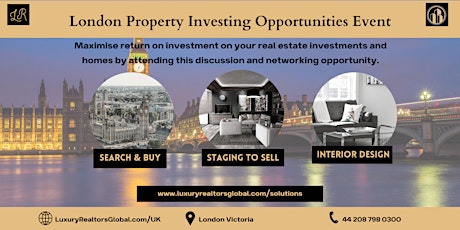 London Property Investors Event For Globalists plus GOLD plan add-on tickets