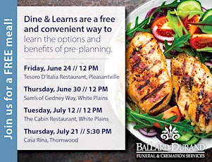 Free Lunch for those 50+ at the Cabin Restaurant tickets