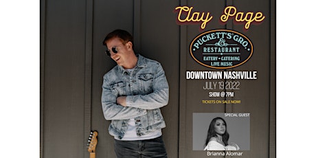 Clay Page Live at Puckett's Nashville tickets