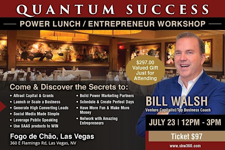 Power Lunch/Entrepreneur Workshop Las Vegas image
