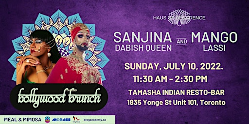 Bollywood Drag Brunch featuring Sanijina, Humza and Mallika