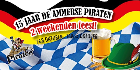 Duitse Piratenfeest zaterdag 15 oktober
