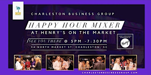 Imagem principal de Charleston Business Group Happy Hour Mixer