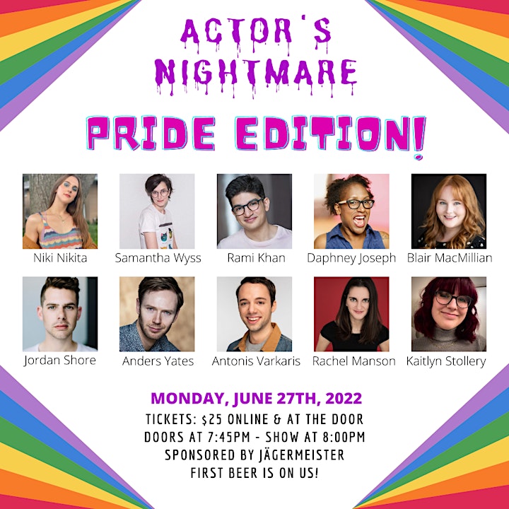 Actor's Nightmare  - An Improvised Comedy Show (PRIDE EDITION) image