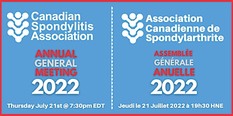 2022 Canadian Spondylitis Association -   Annual General meeting tickets
