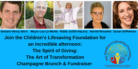 Join the Children’s Lifesaving Foundation's Spirit of Giving: The Art of Transformation Champagne Brunch in Malibu!  primary image