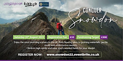 Conquer Snowdon - help raise much needed funds for