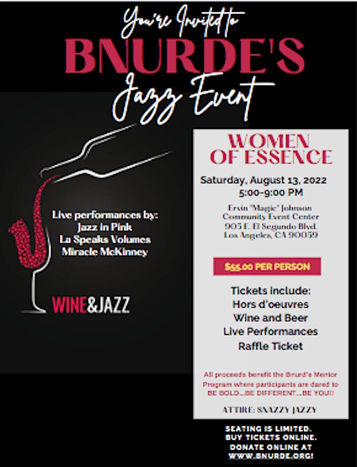 Bnurd'e Wine & Jazz Fundraising Event image