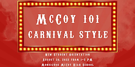 Monsignor McCoy 101, Carnival Style! (2022) primary image