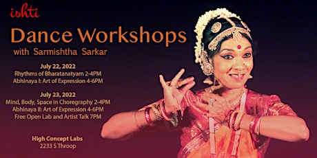 Sarmishtha Sarkar Workshop: Mind, Body, Space in Choreography tickets