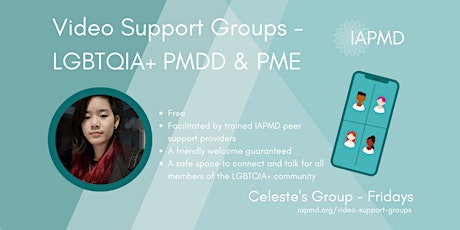 IAPMD Peer Support For PMDD/PME - Celeste's Group (LGBTQIA+ Community) tickets