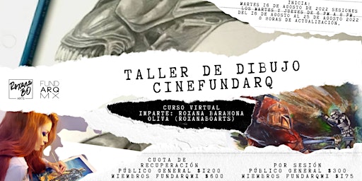 TALLER DE DIBUJO CineFundarq CON ROXANABOARTS