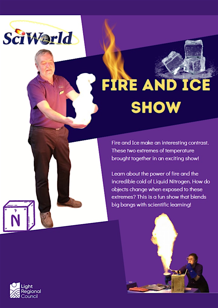 School Holidays - Sci World: Fire and Ice Show @ The Hewett Centre image
